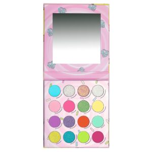 <p>Darlings, gather around and prepare to be dazzled by the absolute fabulousness that is our Rainbow Sprinkles Donut-themed 16 pan Shadow Palette! Were talking about a palette that screams fierce and delicious all at once, honey!</p>
<p>Now, lets spill the tea on this mouthwatering creation, shall we? Get ready for a palette that serves up matte, satin, and glitter pressed pigments, all perfectly curated to make your eyes pop and steal the show! Were talking about versatility, darling—whether youre going for a sultry daytime beat or a full-on show-stopping extravaganza, this palette has got you covered!</p>
<p>This palate is where shades of blues and pinks collide in a dazzling display of color and sparkle. Prepare to be captivated by this palettes mesmerizing array of shades, featuring an exquisite combination of eyeshadow pressed pigments and glitter shadows.</p>
