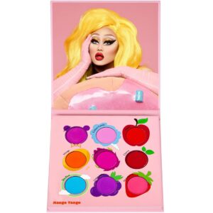 <p>Juicy Nine 02 – Mango Tango features 9 juicy & vibrant pressed shadows & pigment colors that will make you want to do the mango tango 🎶. These gorgeous mattes are perfect for a splash of color. Net Weight: 7.2g (0.25 oz)</p>
<p>Kim Chi Says:<br />
“Do you like to shake that laffy taffy? Colors vibrant and juicy are like biting into a tropical candy packed with fruit juice. These colors will make you feel like your juice is getting loose! Just a lot of good ol matte colors for you to blend, blend, blend those colors to filth!” </p>

