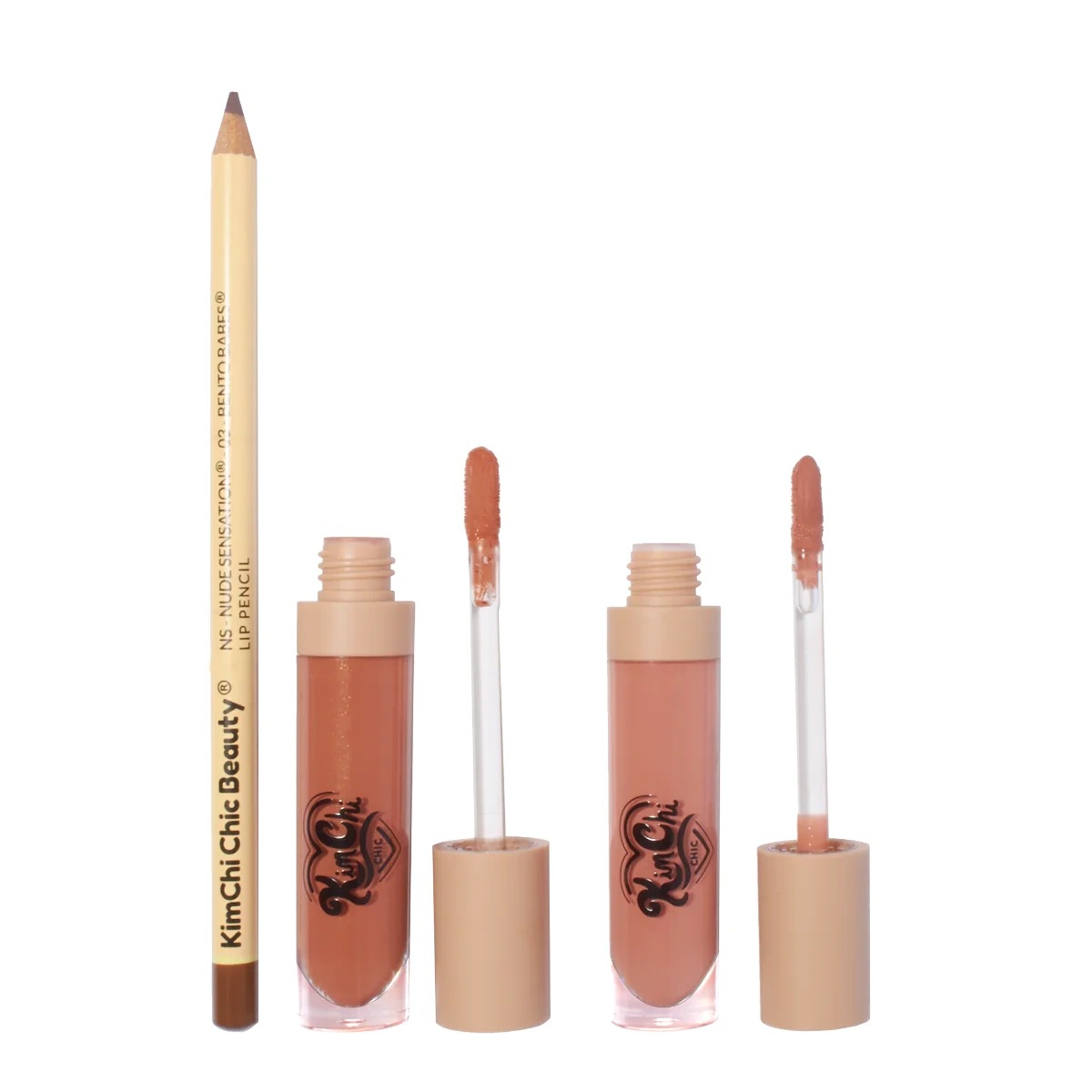 kimchi x plastique nude sensation bento babes lip kit kimchi x plastique nude sensation bento babes lip kit